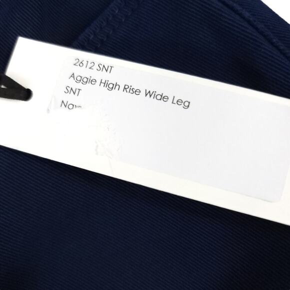 L'agence High Rise Wide Leg Jeans Navy Blue Denim - Picture 7 of 8